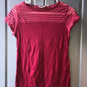 Burgundy Short Sleeve Shirt
